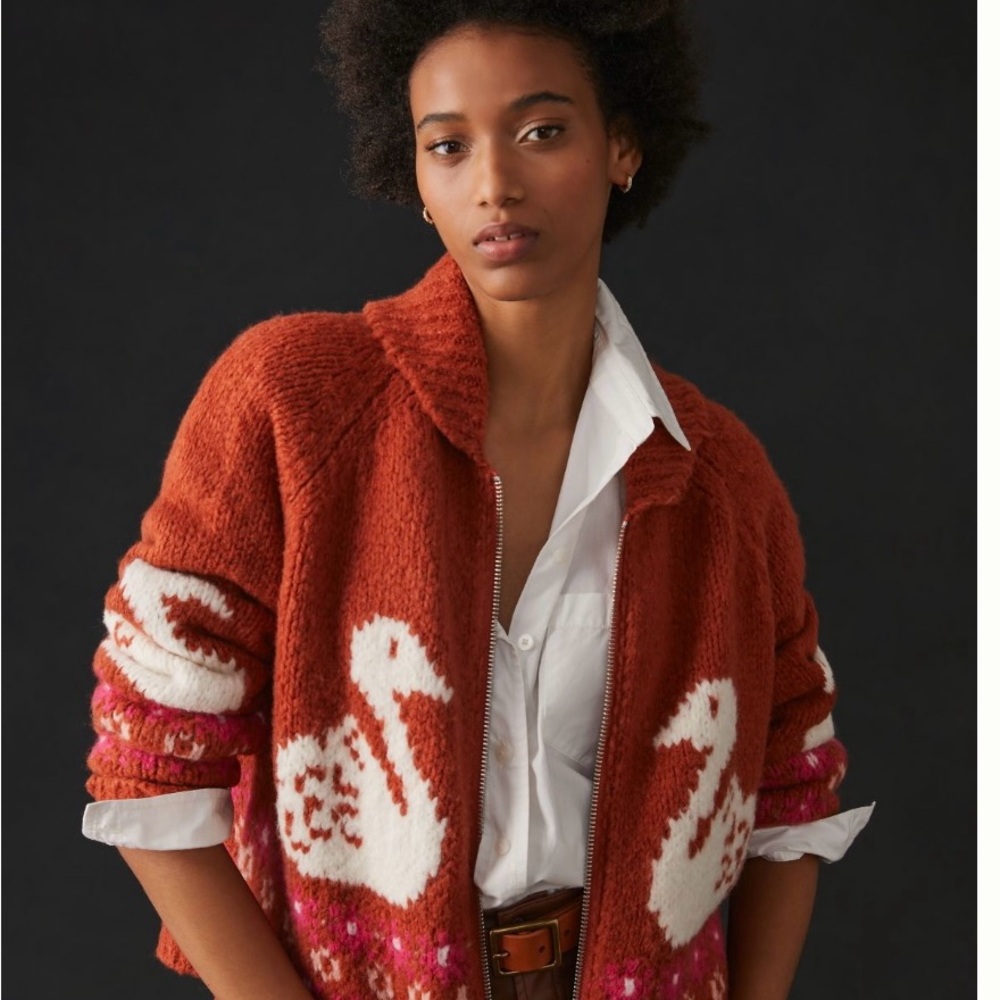 NWT Maeve zip up sweater